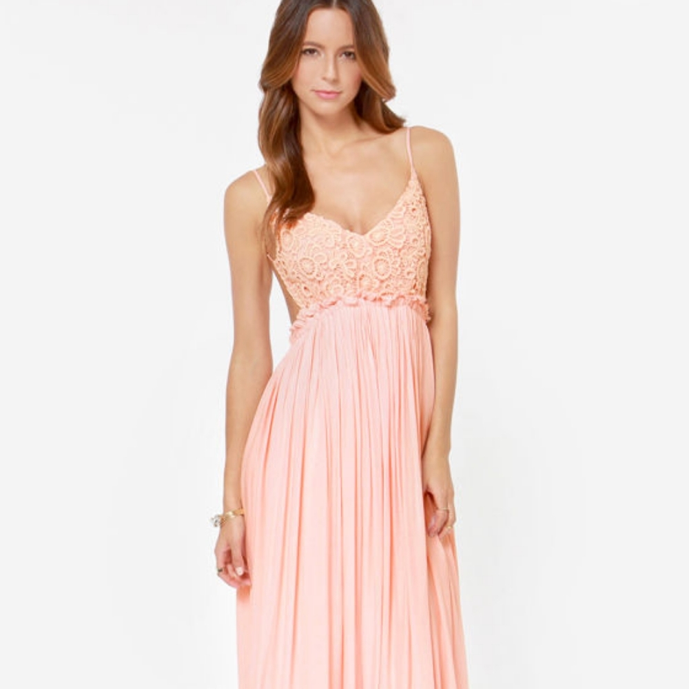 Chiffon Crochet ADORBES Spaghetti Strap open back - Picture 8 of 8
